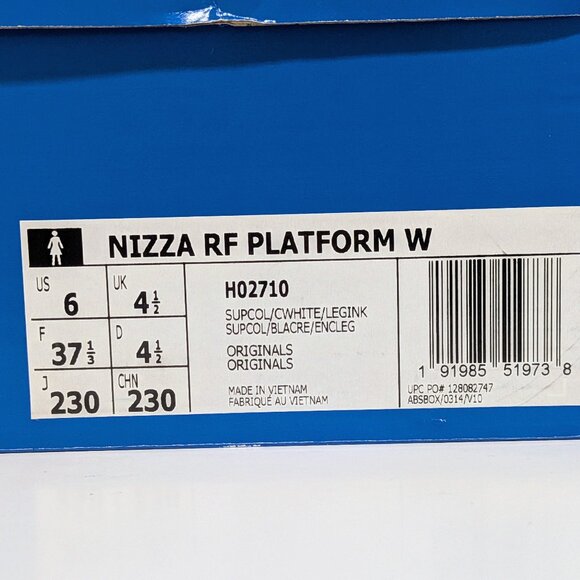 Adidas Women's Nizza RF Platform H02710 Casual Shoes - Size 6 - Picture 9 of 10